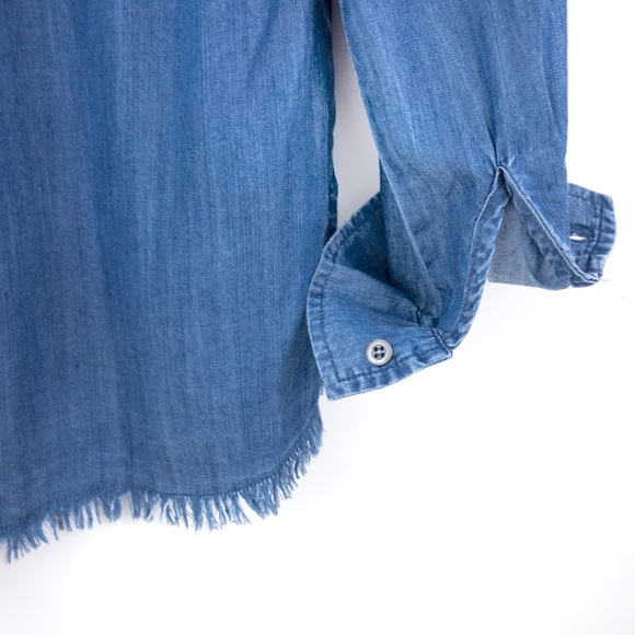 B I L L Y   T • Raw Hem Embroidered Button Down - Picture 5 of 6